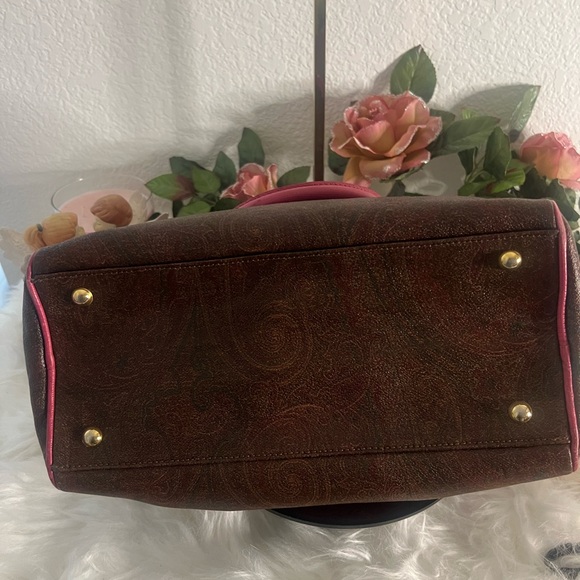 ⭐️ETRO Boston Authentic Paisely Design Handbag - Picture 5 of 9